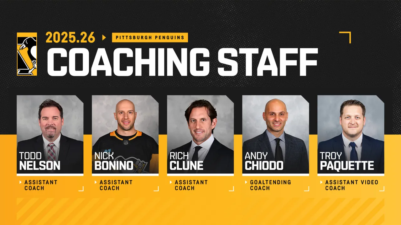 Penguin Tambah Todd Nelson, Nick Bonino, Rich Clune, dan Troy Paquette ke Staf Pelatih